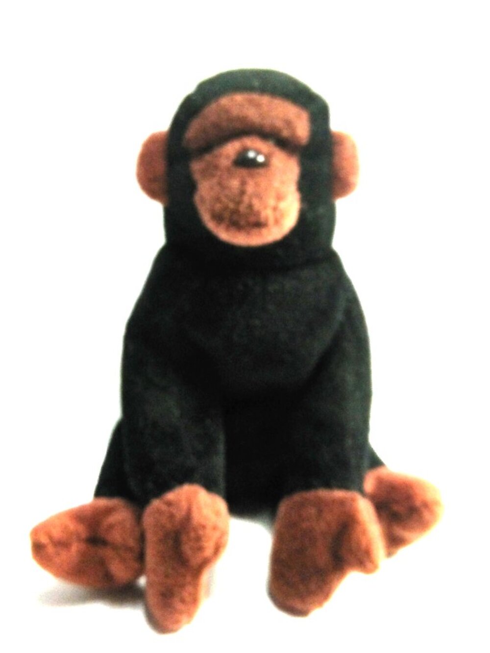 TY Beanie Babies Gorilla Congo Black and Brown 5.5" High 1996 Vintage Plush